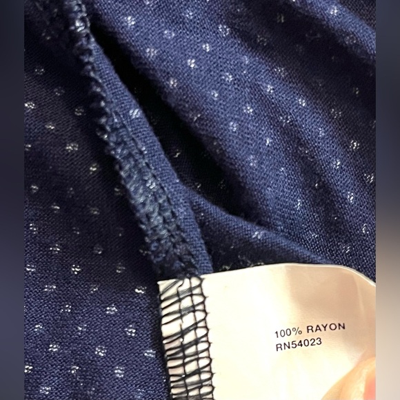 GAP Twist Strap Navy Blue Polka Dot Dress Women’s Size Small - Picture 8 of 10